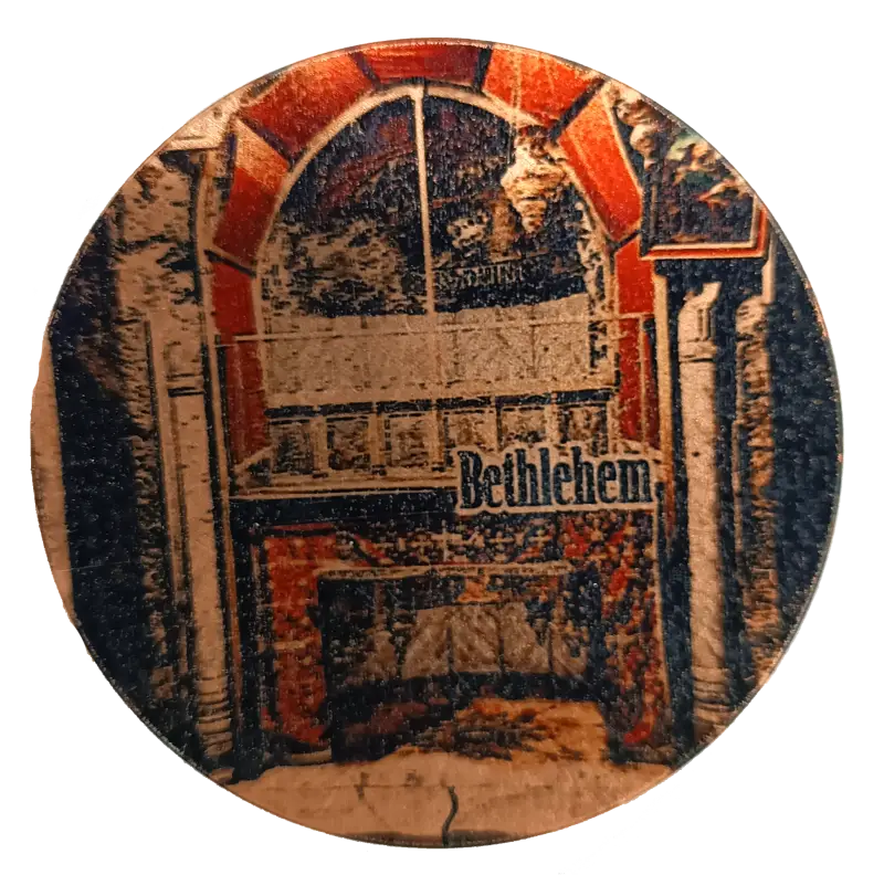Copper magnet from bethlehem – handmade in the holy land - h - magnet