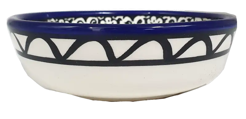 Handmade traditional ceramic plate with jerusalem design