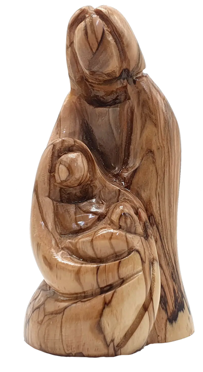 Olive wood holy family nativity set handcrafted from the land - figures