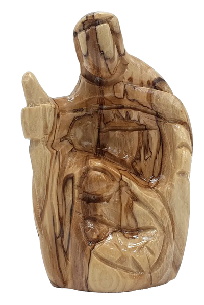 Olive wood nativity figurine set classic religious decoration - figures