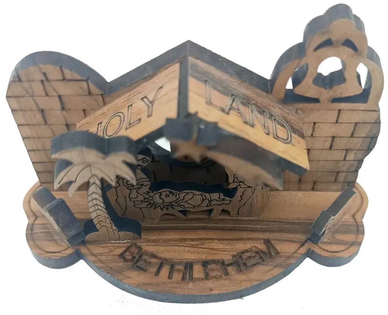 Olive wood nativity scene from bethlehem - nativities