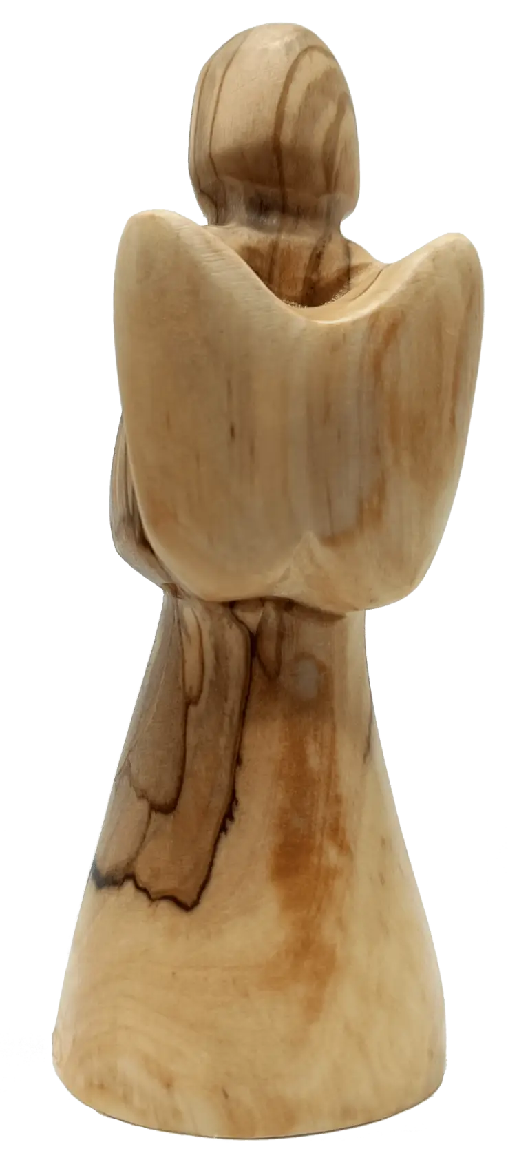 Zuluf abstract olive wood hand carved faceless figure 4.7 inch - figures
