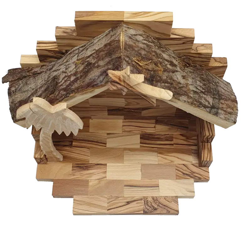 Zuluf hand carved nativity set authentic bethlehem scene - nativities