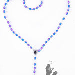 Blue Crystal Beads Hand Made Rosary By Nuns - ROS035 - Zuluf