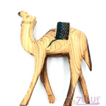 Christian Gift Olive Wood Camel Handmade Figure Red or green Saddle by 14.5cm ANI001 - Zuluf