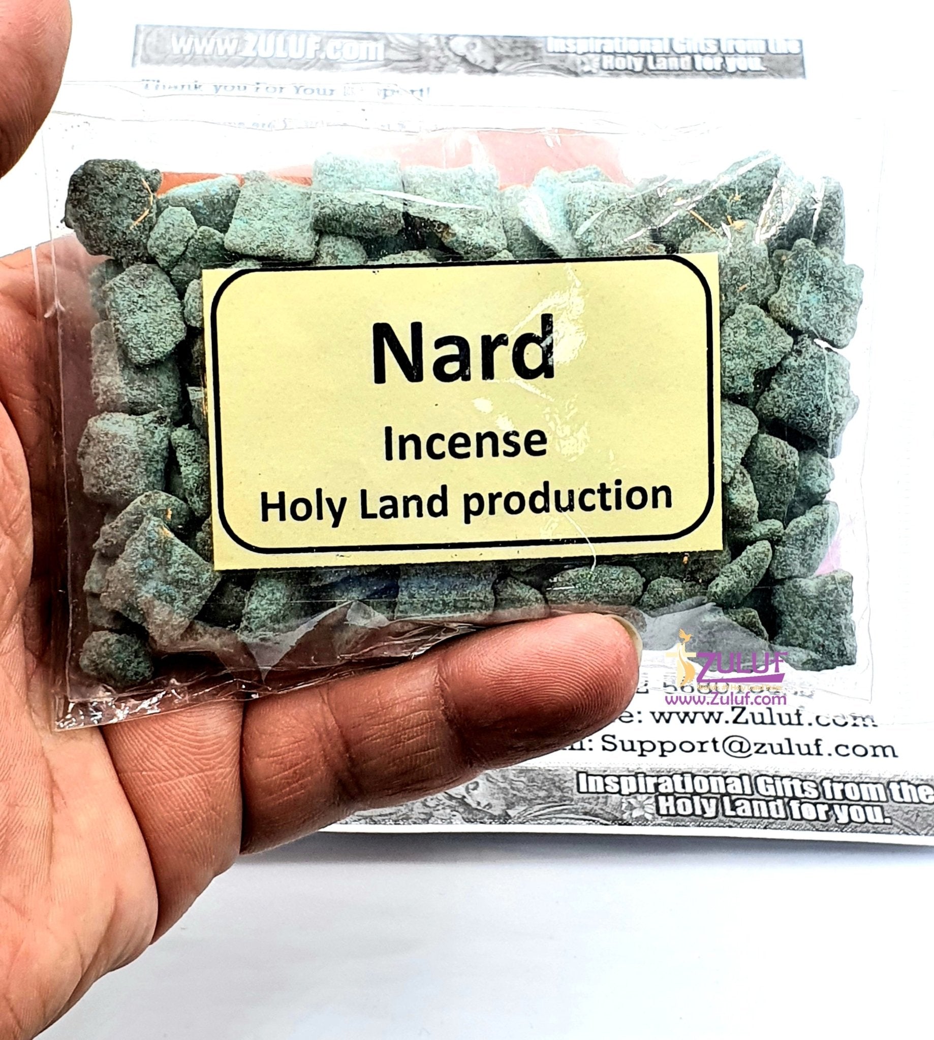Incense Jasmin Frankincense from The Holy Land - 40 Grams or 1.4 oz With Zuluf Certificate HLG202 - Zuluf