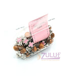 Mix Olive wood and metallic pink crosses with main cross BRA054 - Zuluf