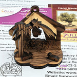Olive Wood Grotto Christmas Tree Ornament Decoration Holy land Gift By Zuluf - (ORN002) - Zuluf