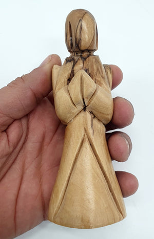 Olive Wood Hand Made Angel Angels Baby 4.3" By Zuluf ANG004 - Zuluf