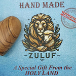Olive Wood Heart from Bethlehem - 1.9 Inches, Zuluf Crafted Gift for Weddings, Valentines, and Expressing Love - Zuluf