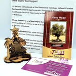 Olive wood Nativity Ornament Tree Shape From Israel Zuluf - (ORN001) - Zuluf