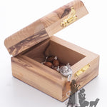 Olive Wood Rosary Box Craft In Bethlehem ZULUF - 7X6X4.5CM/2.7X2.3X1.7in (BOX001) - Zuluf