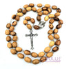Olive Wood Rosary With Box And Holy Soil from the Holy Land By Zuluf - ROS001 - Zuluf
