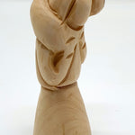 Olive Wood Shepherd Carrying the Lamb Statue - 3.8 Inches - Handcrafted Religious Sculpture for Spiritual Home Decor - Zuluf