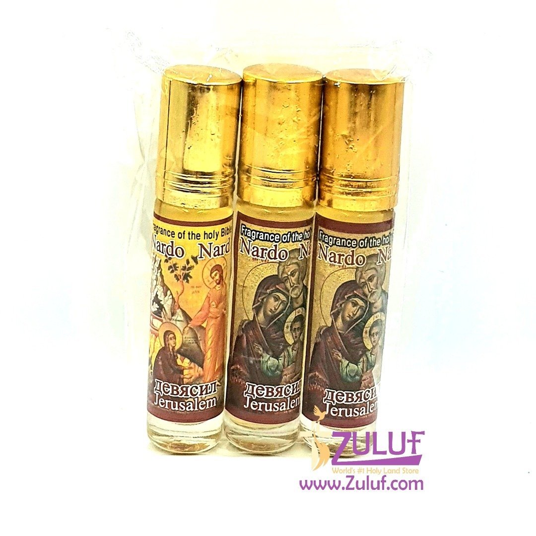 Zuluf Blessing Oil from Jerusalem Israel Anointing Oil Excellent Gift For Pastors, Priests, Rabbi, and Clergymen NPER025 - Set of 3 - Zuluf