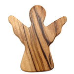 Zuluf Handheld Olive Wood Guardian Angel Figurine - Comfort and Blessings for Stress, Worry, and Anxiety - Perfect Baptismal, Newborn, Birthday, Gender Reveal, Adult, and Senior Gifts, New Favor - Zuluf