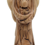 Zuluf Olive Wood Angel Figurine, Shepherds Field Religious Decor, Handcrafted Wooden Guardian Angel, Home Blessings Gift - Zuluf