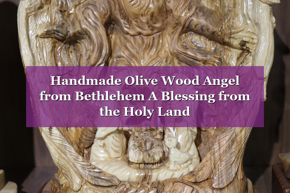 Handmade Olive Wood Angel from Bethlehem – A Blessing from the Holy Land (2026)