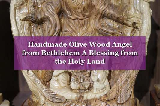 Handmade Olive Wood Angel from Bethlehem – A Blessing from the Holy Land (2026)
