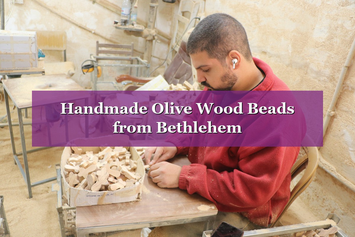 Handmade Olive Wood Beads from Bethlehem