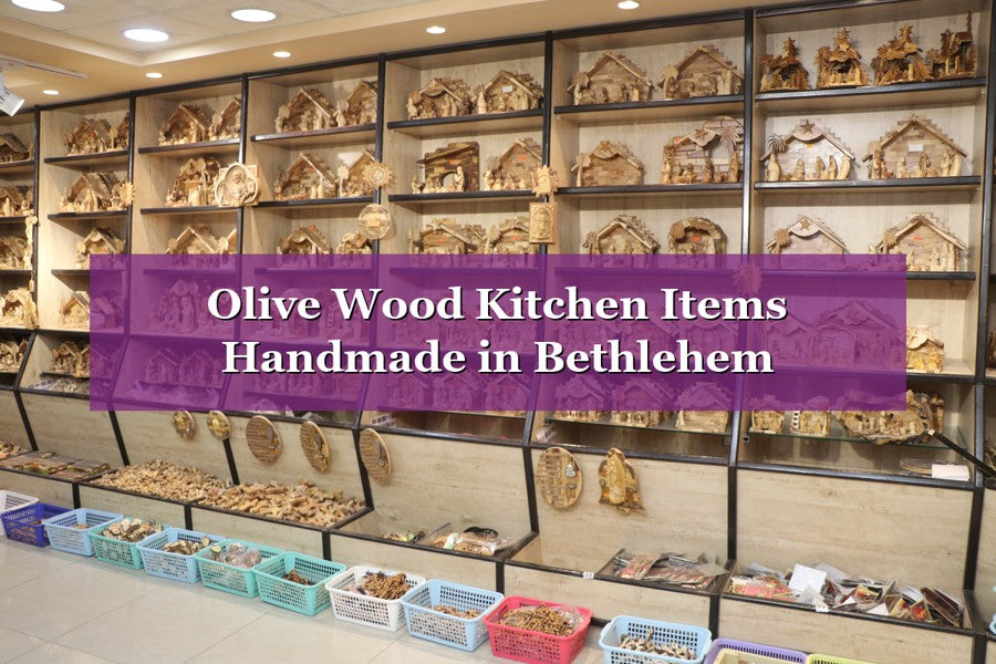 Olive Wood Kitchen Items Handmade in Bethlehem