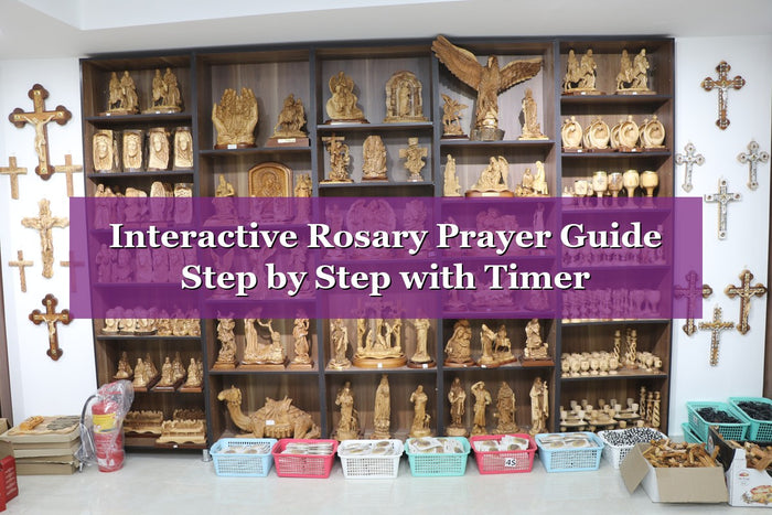 Interactive Rosary Prayer Guide — Step by Step with Timer