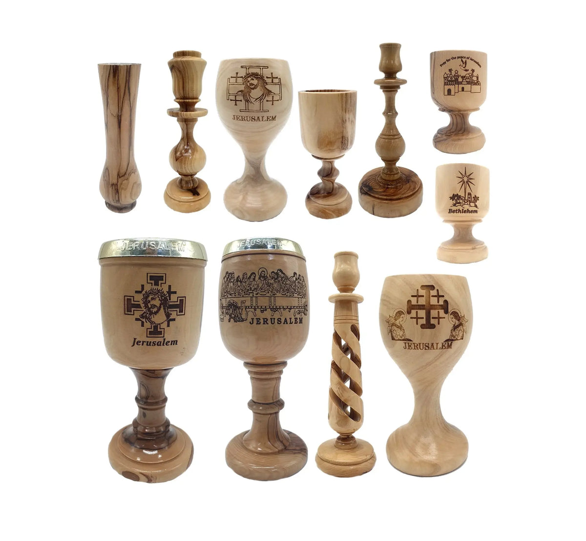 Zululf Zuluf Holy Family Wooden Figurine of Nativity Set | Olive Wood Holy ...