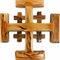 Olive Wood Crusader Jerusalem Cross from Bethlehem
