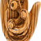 Holy Family Carved Olive Wood Figurine Hand of God Fatima Hand Decor 5.8 Inch