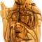 Olive Wood Nativity Figurine Set Classic Religious Decoration 3.5 Inch