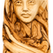 Hand-Carved Olive Wood Virgin Mary Bust 4.9 Inch Sorrowful Mother Mater Dolorosa from Bethlehem