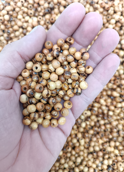 5mm Round Hand crafted Olive Wood Beads from Bethlehem
