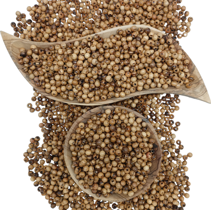 5mm Round Hand crafted Olive Wood Beads from Bethlehem