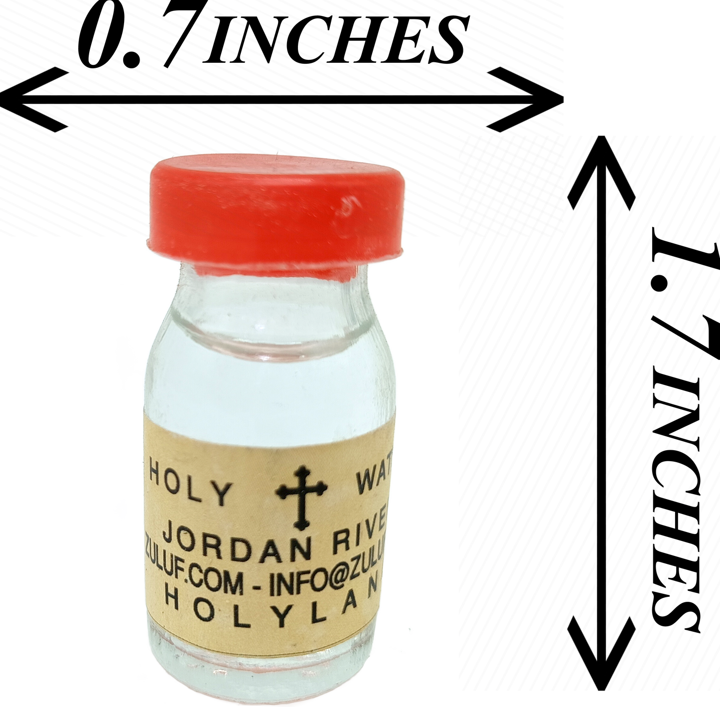 Holy Water from the Jordan River – 25g Mini Bottle | Blessed in the Holy Land | Travel Size Christian Souvenir