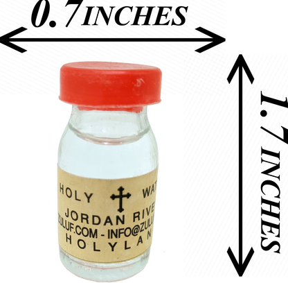 Holy Water from the Jordan River – 25g Mini Bottle | Blessed in the Holy Land | Travel Size Christian Souvenir