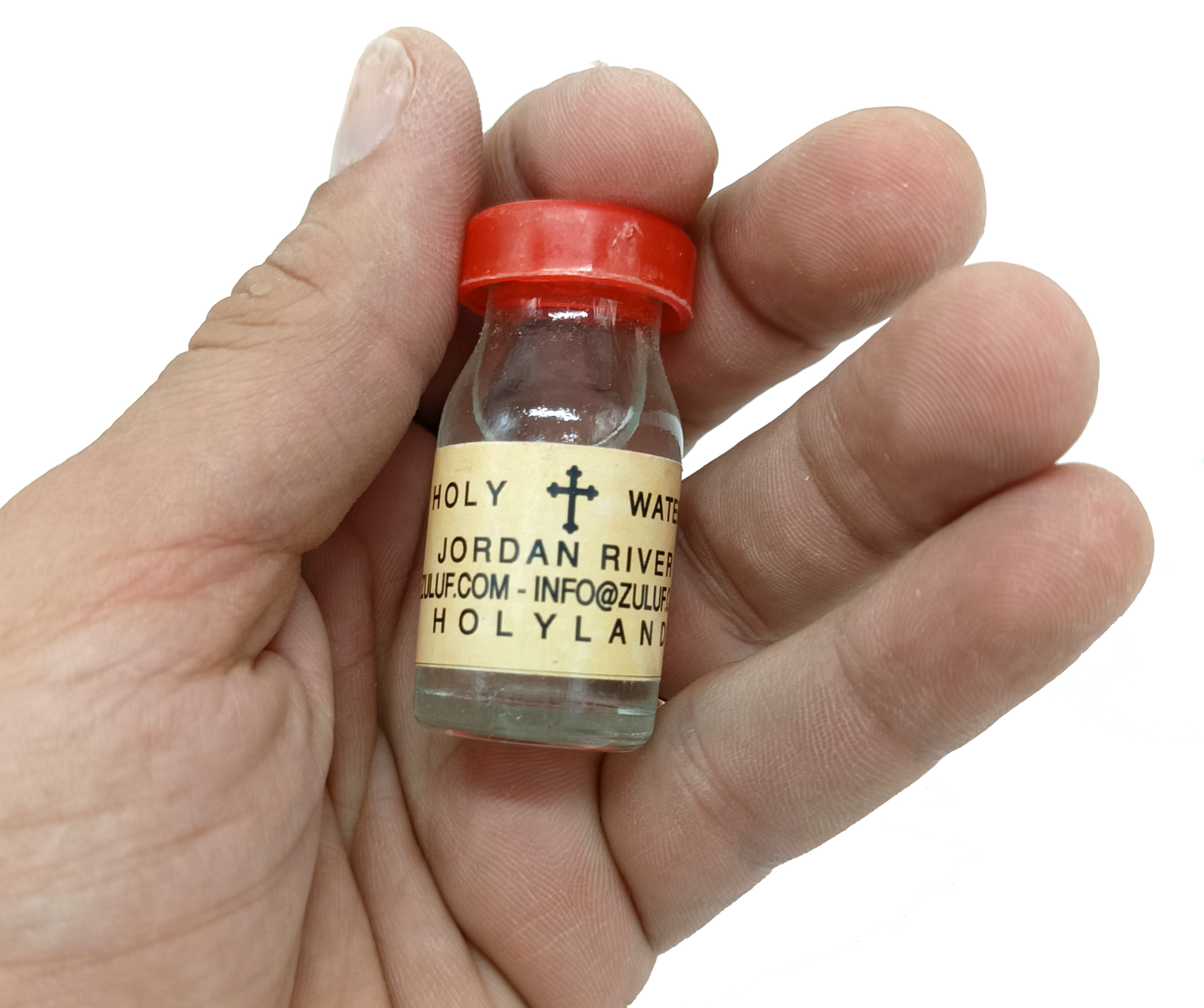 Holy Water from the Jordan River – 25g Mini Bottle | Blessed in the Holy Land | Travel Size Christian Souvenir