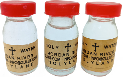 Holy Water from the Jordan River – 25g Mini Bottle | Blessed in the Holy Land | Travel Size Christian Souvenir