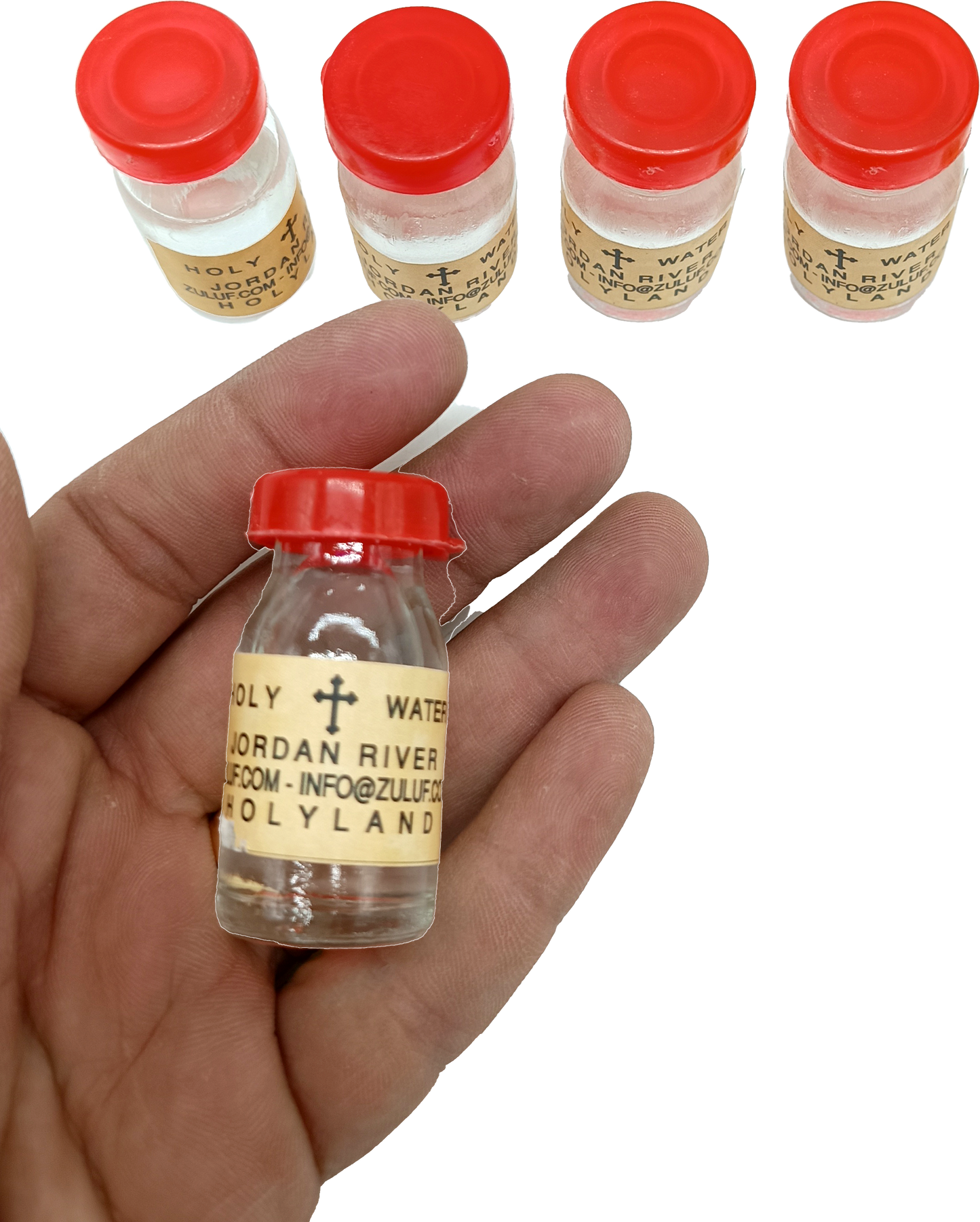 Holy Water from the Jordan River – 25g Mini Bottle | Blessed in the Holy Land | Travel Size Christian Souvenir