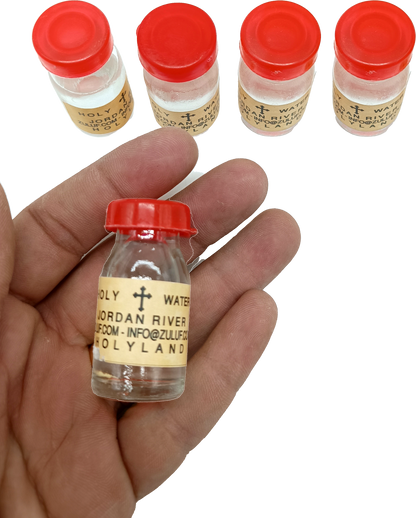 Holy Water from the Jordan River – 25g Mini Bottle | Blessed in the Holy Land | Travel Size Christian Souvenir
