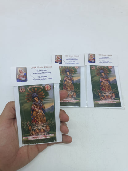 Milk Grotto Holy Land Rock Powder – 3.5" x 2.9" Fertility Blessing from Bethlehem | Virgin Mary Devotional