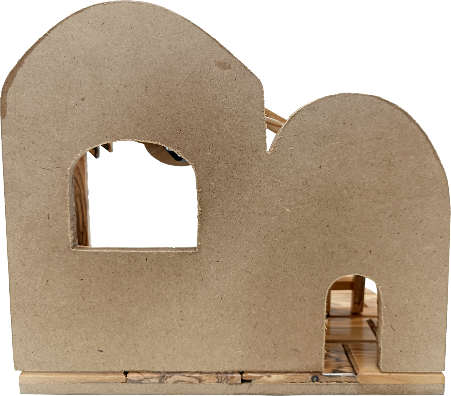 Premium Hand-Carved Olive Wood Nativity Scene from Bethlehem with 12 Figurines and Stable (9.8 Inches Approximate)