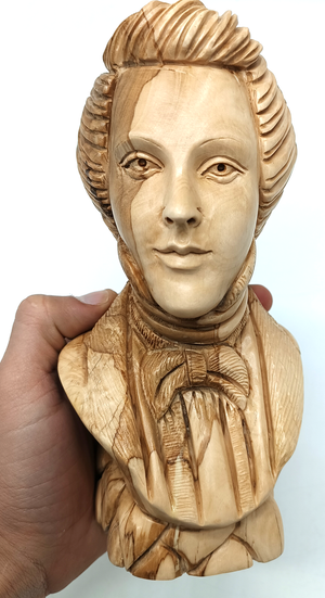 Hand-Carved Olive Wood Joseph Smith Figure - Artistic Sculpture from Bethlehem | Authentic Religious Decor and Gift