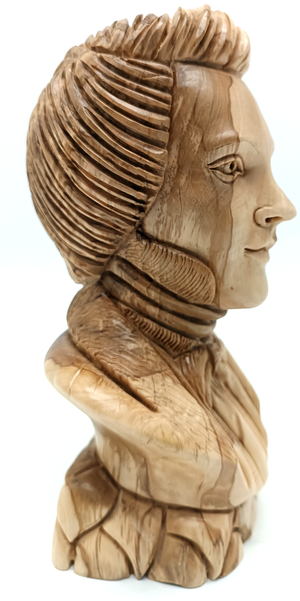 Hand-Carved Olive Wood Joseph Smith Figure - Artistic Sculpture from Bethlehem | Authentic Religious Decor and Gift