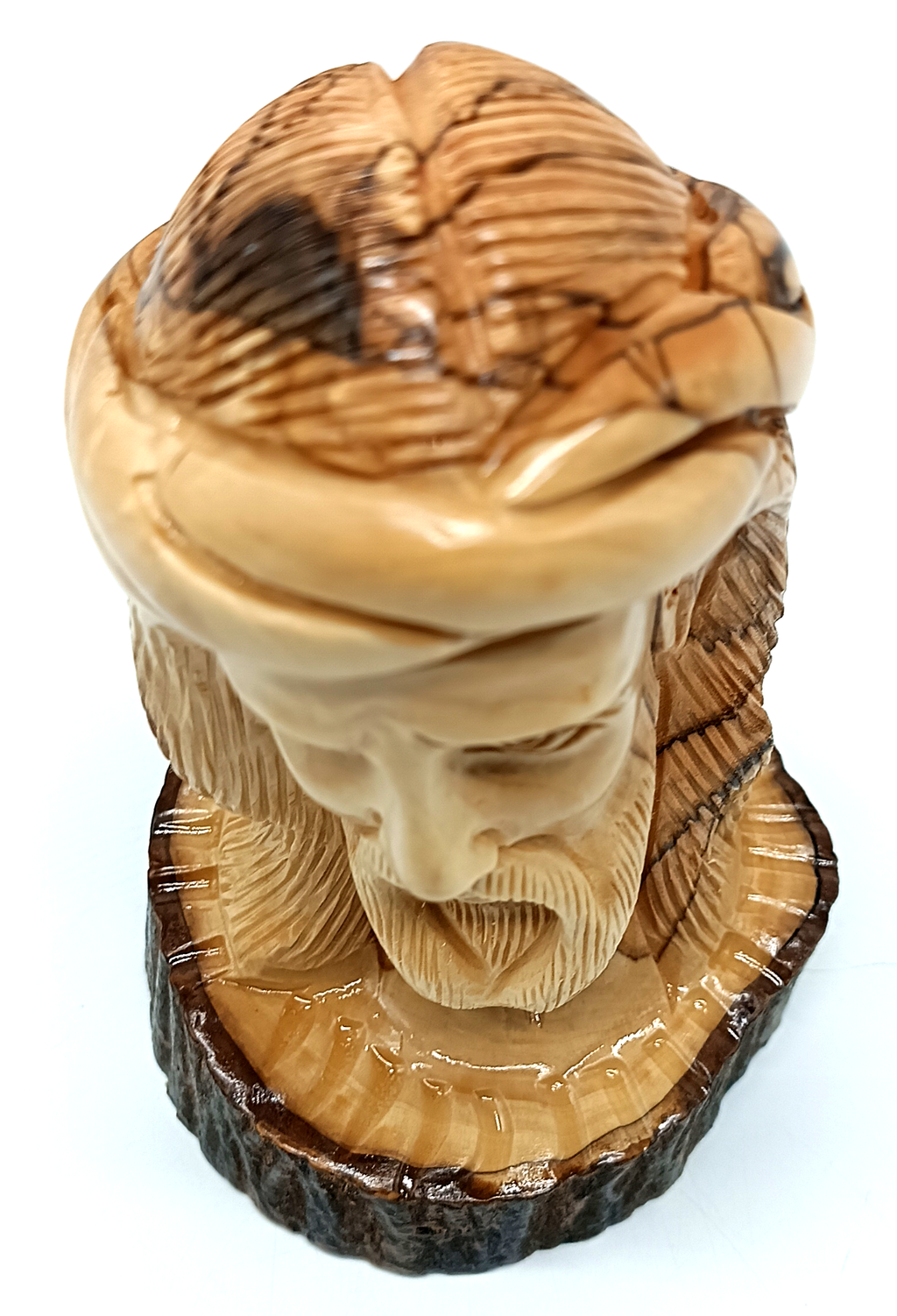 Hand-Carved Olive Wood Christ Sculpture – Medium Size | Crafted in Bethlehem, Holy Land