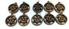 Olive Wood Star of David with Cross Charms – Set of 10 – Symbol of Faith & Unity