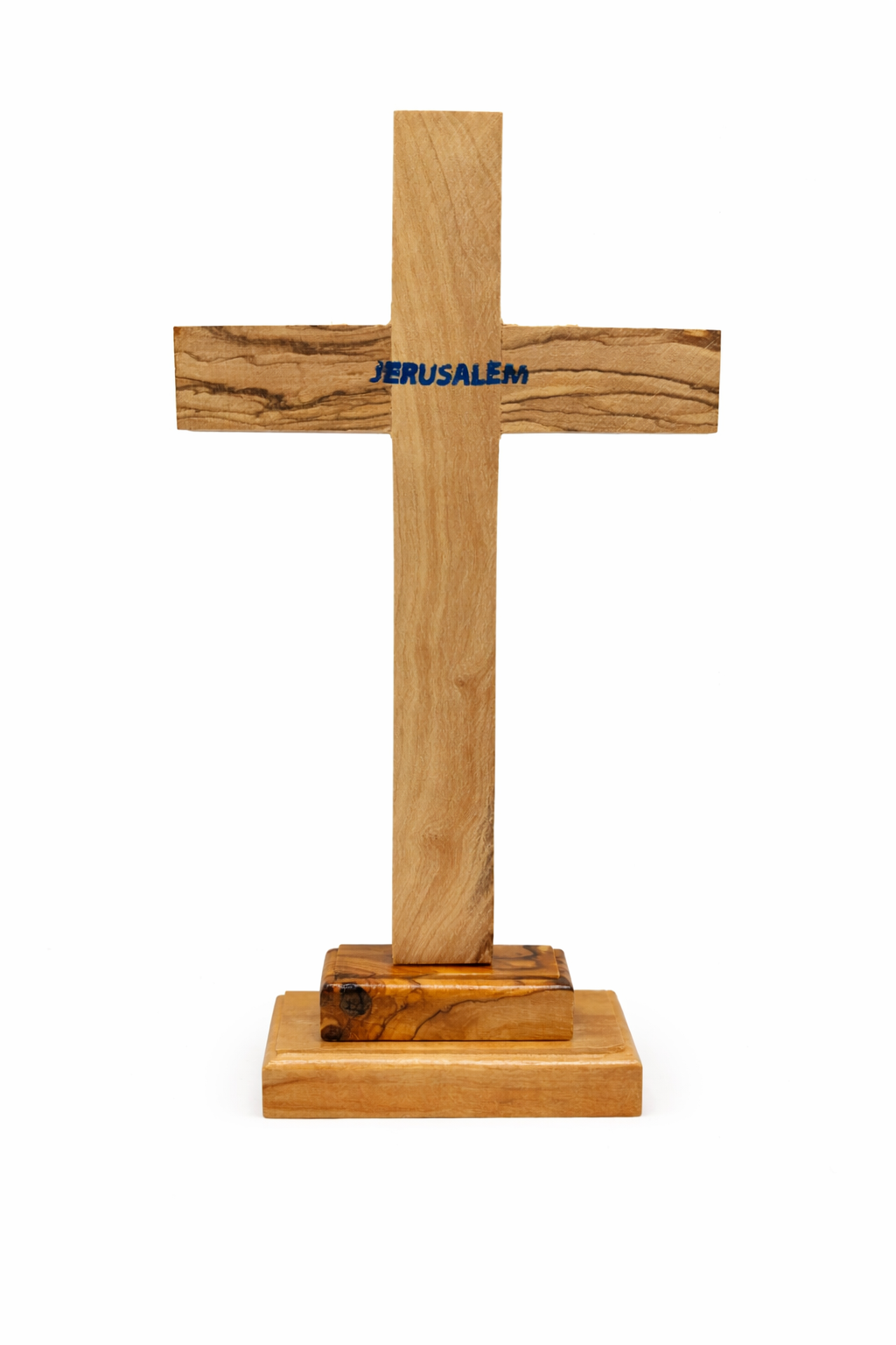 Handmade Olive Wood Cross from Bethlehem – Christian Cross Decor, Holy Land Gift – 6.1" 7.5" 9.25" 11.2" Sizes
