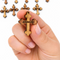Engraved Jerusalem Wooden Cross Pendant – 1.25" x 0.98" Trefoil Faith Charm with Holy Land Inscription