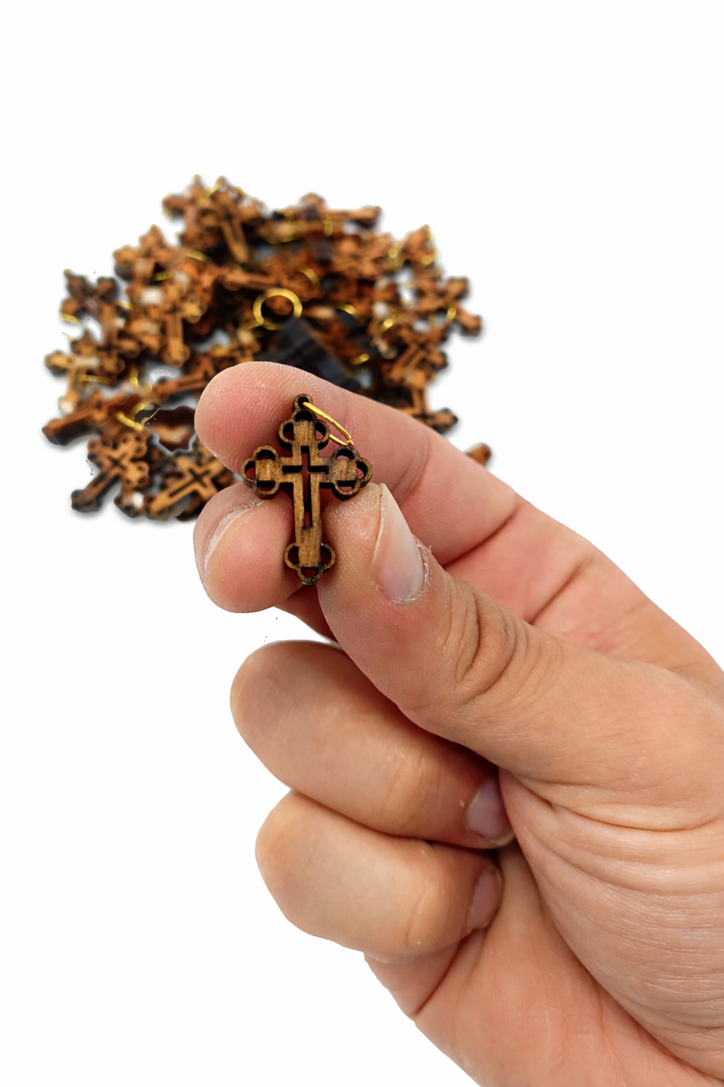 Cross Necklace Religious - Elegant Wooden Charm | Zuluf