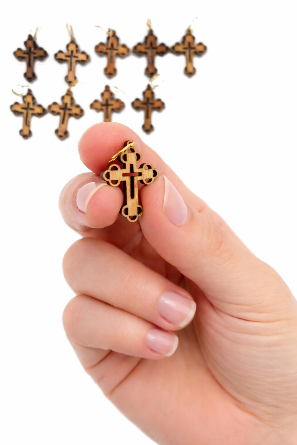 Cross Necklace Religious - Elegant Wooden Charm | Zuluf