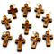 Modern Minimalist Crucifix Pendant – 1.01" x 0.62" Laser-Cut Wooden Cross with Christ Figure